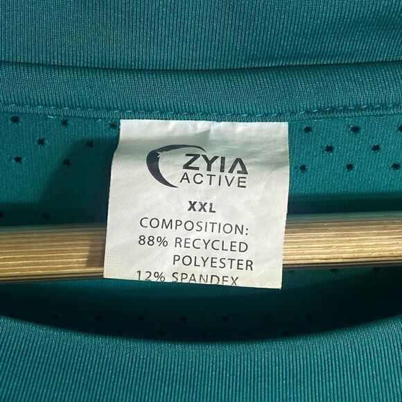 Zyia active teal green long sleeve chill top size XXL - Picture 5 of 11